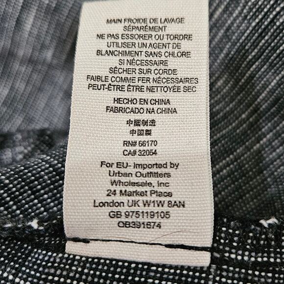 Free People Endless Shore Large 100% Linen Gray Short Sleeve Mini Shift Dress - Picture 7 of 9